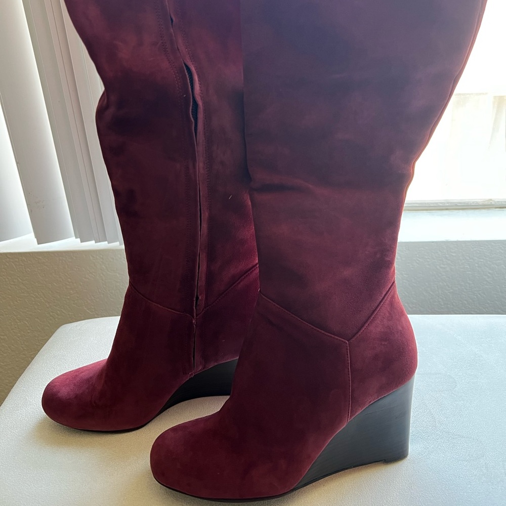 Cole Haan Cora Suede Wedge Boot